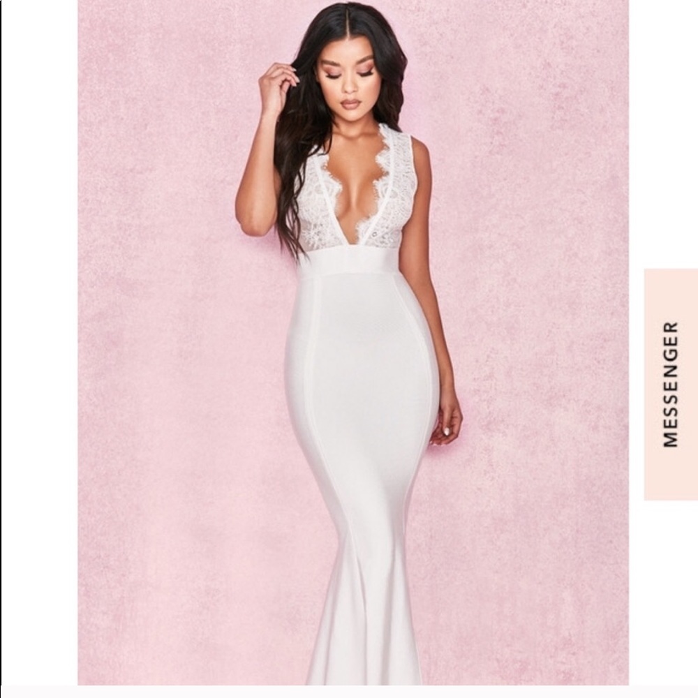 White sexy dress
